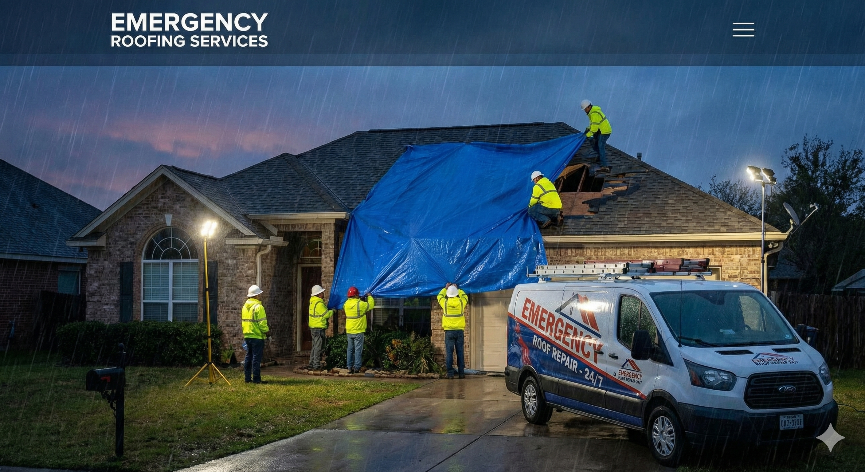 24/7 emergency roofing solutions by Cedarcrest Roofing Solutions