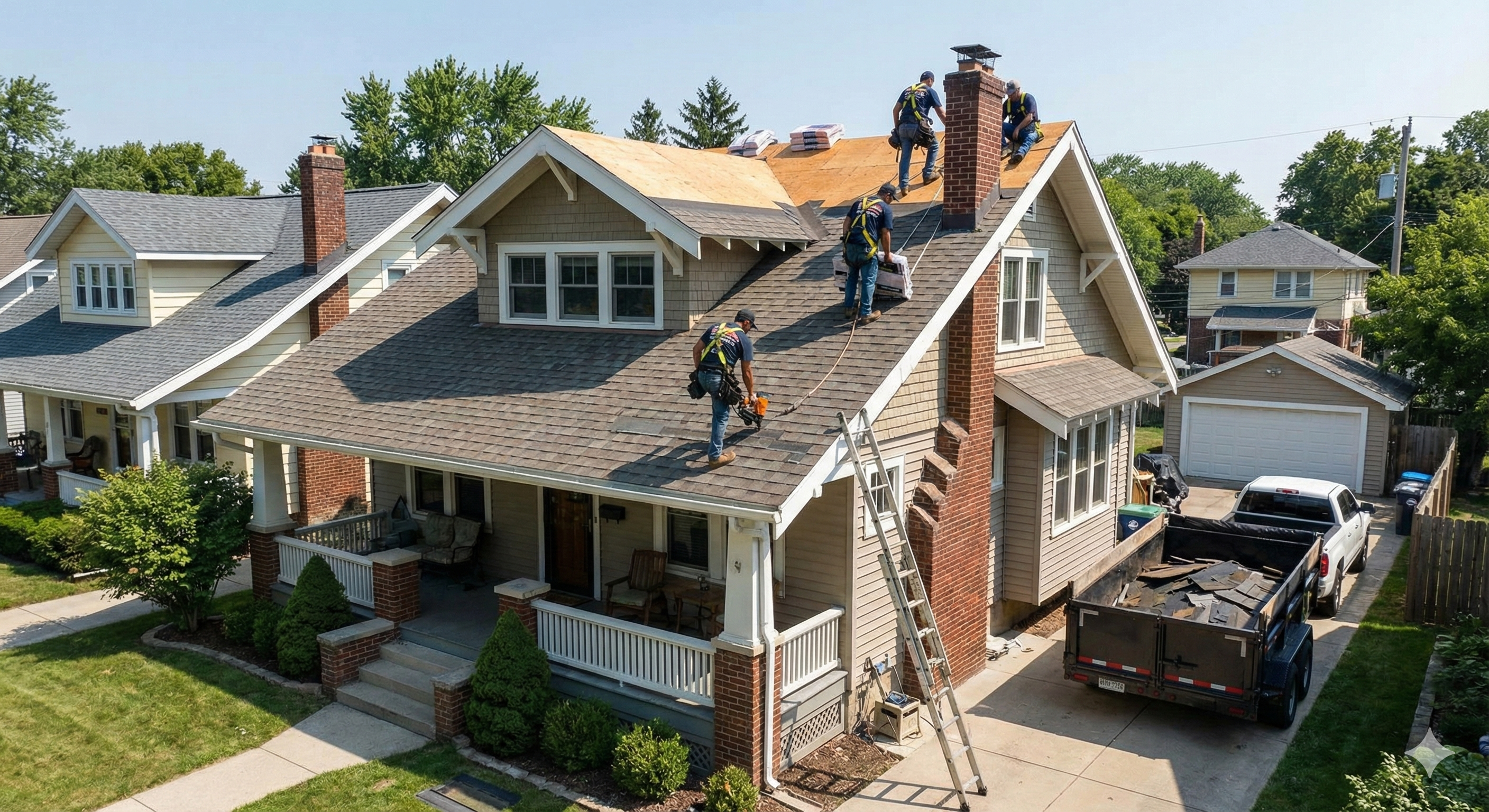 Cedarcrest Roofing Solutions professional team installing quality roofing in Los Angeles